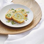 Сырный рулет с куриным фаршем